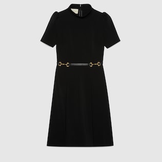 Kleid aus Viskose mit Horsebit