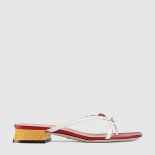 Leather thong sandal