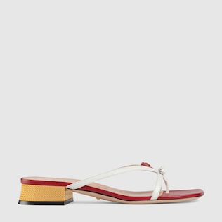 Tongs en cuir