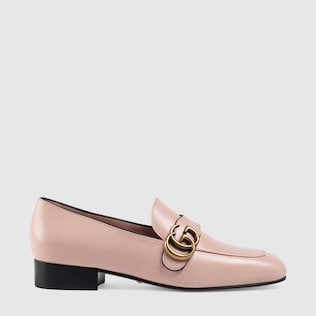 Loafer aus Leder mit Doppel G