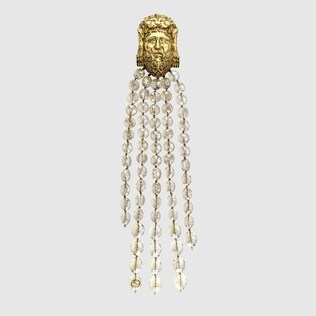 Spilla Hercules con catena con perline