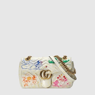 Kleine „Disney x Gucci“ GG Marmont Schultertasche, exklusiv online