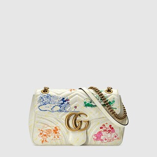 Mittelgroße „Disney x Gucci“ GG Marmont Schultertasche, exklusiv online