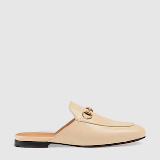 Mules en cuir Princetown pour femme