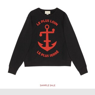 Anchor print sweatshirt