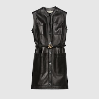Leather dress