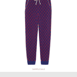 Pantalon en laine GG