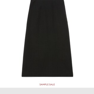 Wool jersey skirt