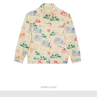 Giacca in drill di cotone Disney x Gucci