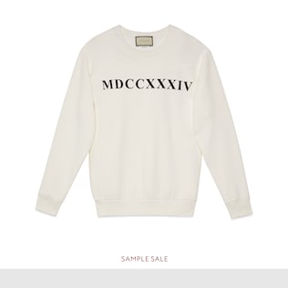 Sudadera extragrande estampado MDCCXXXIV