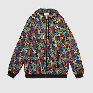 Chaqueta con GG psicodélico extragrande
