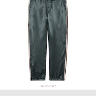 Acetate relaxed trousers