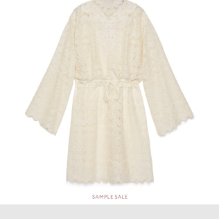 GG lace dress with drawstring