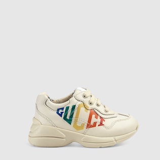 Toddler Gucci print Rhyton sneaker