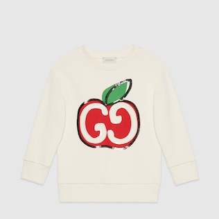Kinderpullover mit GG Apfel-Print