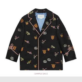 Veste pour enfant en jacquard à symboles