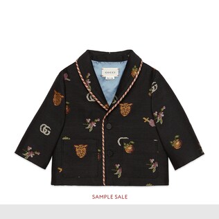 Baby symbols jacquard jacket