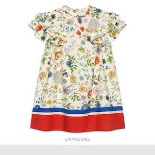 Kinderkleid mit Flora Festival-Print