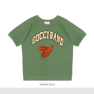 Children's cotton sweatshirt with Gucci Band