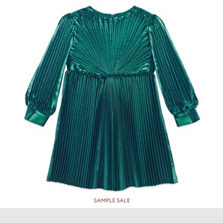 Children's silk lamé dress