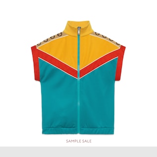 Sudadera infantil de punto técnico sin mangas