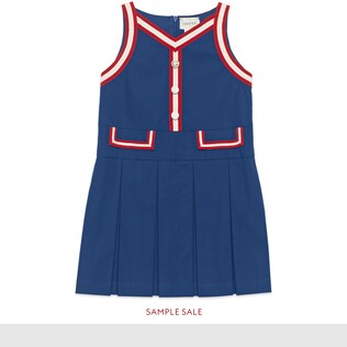 Children's pleated cotton dress
