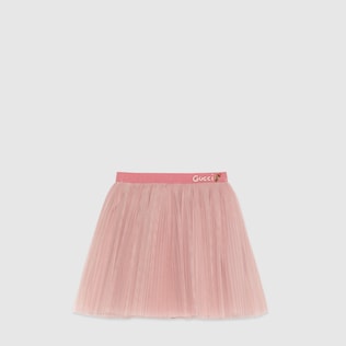 Baby tulle skirt with Gucci embroidery