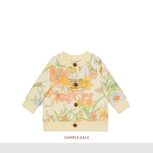Baby sweatshirt with Gucci Tennis
