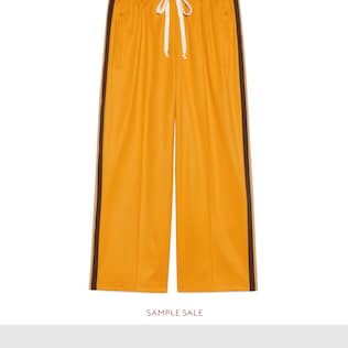 Technical jersey cropped track bottoms