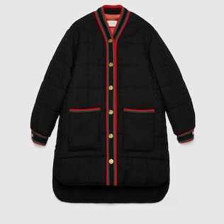 Tweed padded jacket