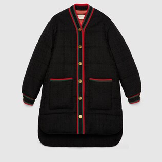 Veste matelassée en tweed
