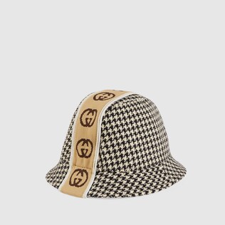 Cappello con nastro GG per bambini