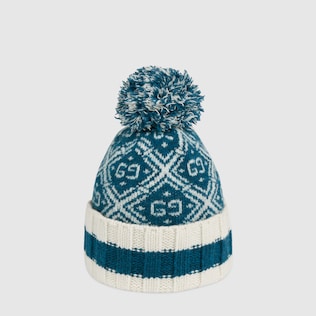 Gorro infantil de lana con GG