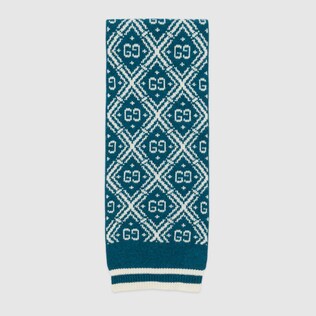 Children's GG wool scarf