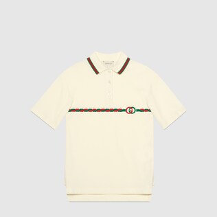 Kinder-Polokleid aus Baumwolle mit GG