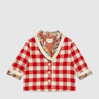 Baby check tweed jacket
