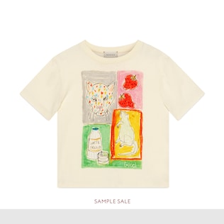 Children's Isabella Cotier print cotton T-shirt