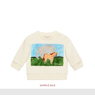 Baby Isabella Cotier print cotton sweatshirt