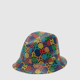 Filzhut mit GG Psychedelic-Print