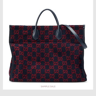 GG wool tote