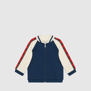 Baby cotton sweatshirt with Interlocking G