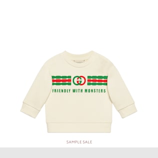 Sudadera bebé de algodón con estampado de GG