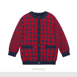 Kinder-Baumwolljacke mit Karos und Square G