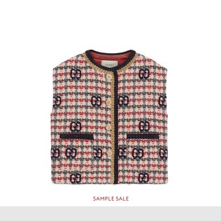 Children's GG tweed vest