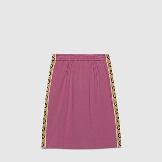 Children's cotton skirt with Interlocking G