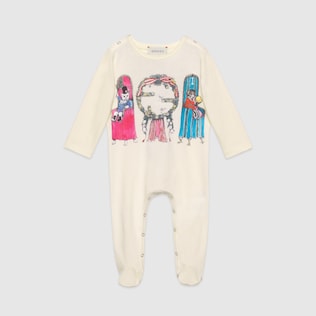Combinaison pour bébé en coton avec imprimé Yuko Higuchi