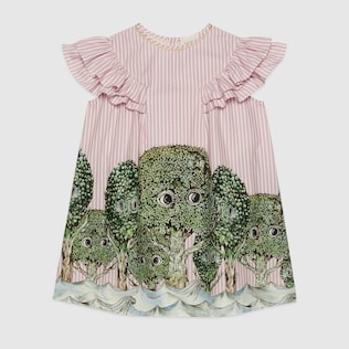 Vestido algodón con estampado Yuko Higuchi