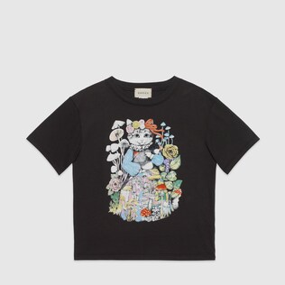 Children's Yuko Higuchi print cotton T-shirt