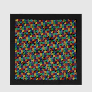 Foulard in seta GG Psychedelic