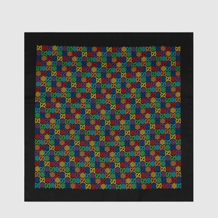 Halstuch aus Seide mit GG Psychedelic-Print